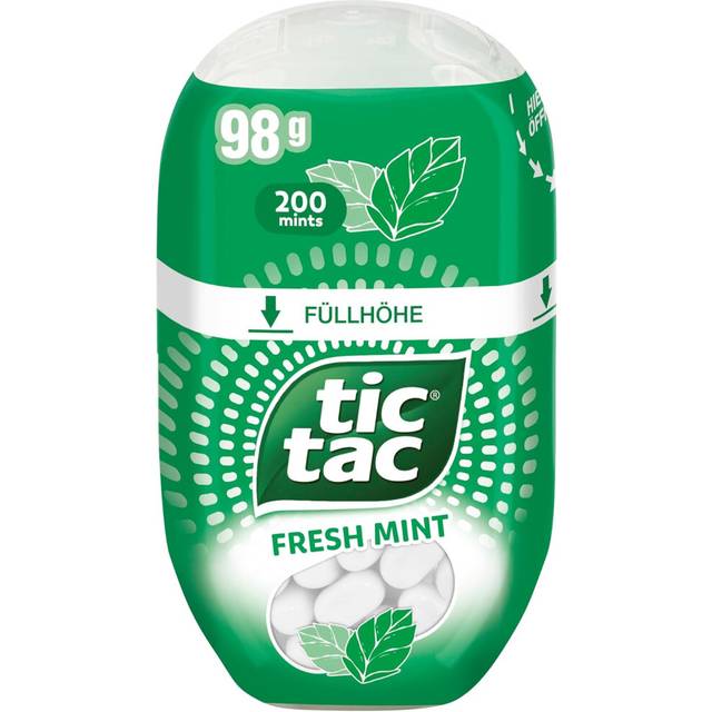Tic Tac Fresh Mint Sweets, Tic Tacs Sweets for Party Bags, On the Go Refreshment, Bulk Box of 8 x 200 Fresh Mints