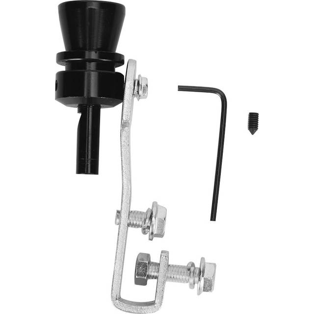 Car Modification Tail Throat Exhaust Pipe Whistle Aluminium Alloy Black