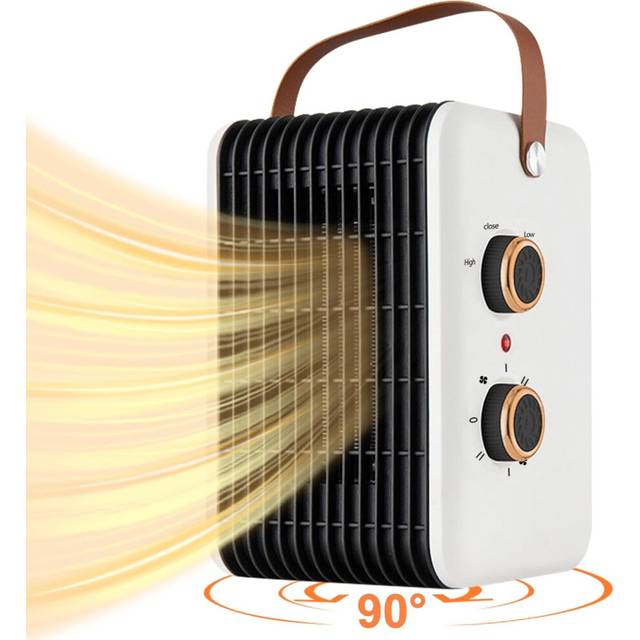 1500W Space Heater for Indoor Use PTC Portable Electric Heater Fast Heating Room Small Heater with Thermostat Heating and Fan Mode 110V Plug