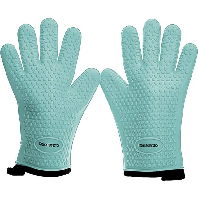KITCHEN PERFECTION Silicone Smoker Oven Gloves -Extreme Heat Resistant