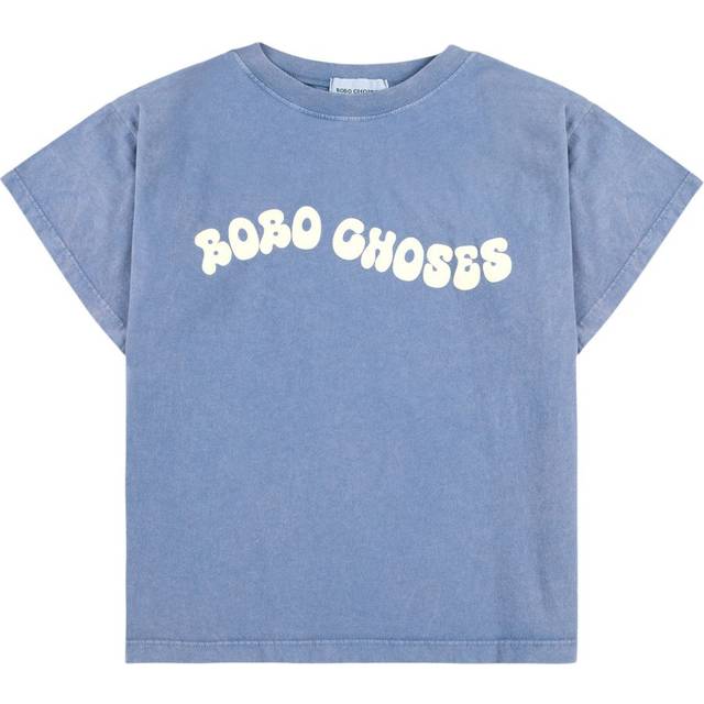 Bobo Choses T-shirt - Vågigt - Blå - Bobo Choses - 6-7 år (116-122) - T-shirt