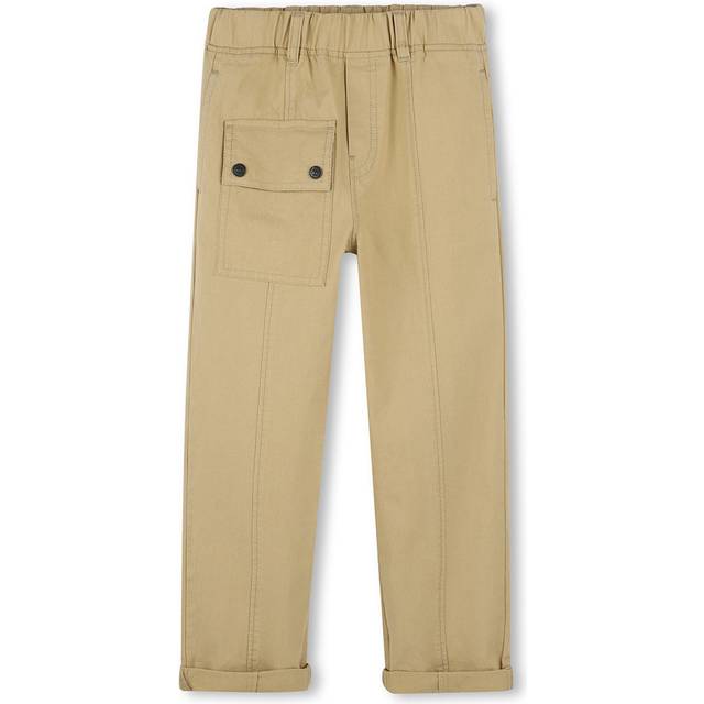 Timberland Boys Beige Cotton Cargo Trousers - 4 year