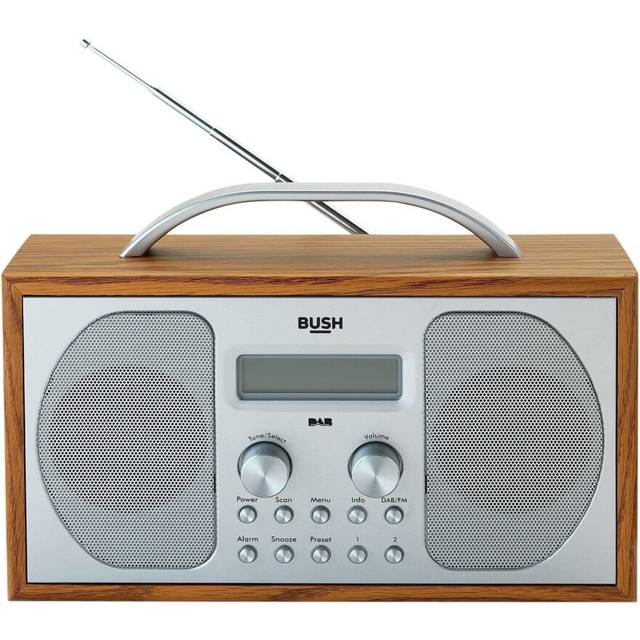 DAB/ FM STEREO RADIO IN A WOODEN CABINET