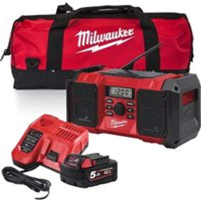 Milwaukee Jobsite Radio 5.0Ah Battery Charger & bag