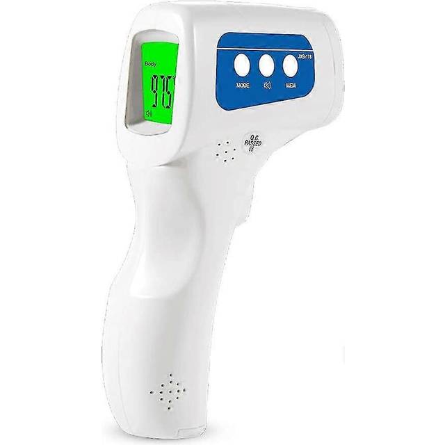 (As show, One size) Infrared Thermometer Digital For Adults And Kids Forehead Non-contact 3 In 1 Thermometer, Three Color Backlit Display