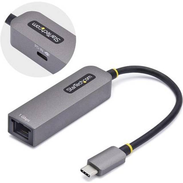 StarTech.com USB-C to Ethernet Adapter. NIC. 100W PD Pass-Through. USB