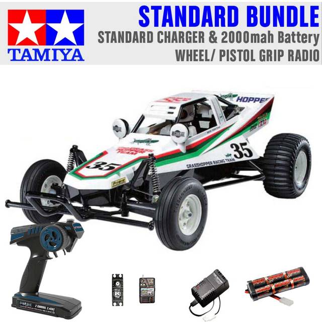 TAMIYA RC 58346 The Grasshopper off-road buggy 1:10 Standard Wheel Radio Bundle