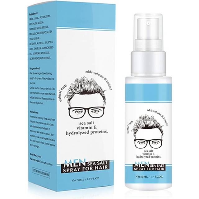 Sea Salt Spray for Hair Men, Sea Salt Spray, Creates Waves and Textures with a Matt Finish, Lifts and Texturizes Hair for a Beach or Surfer Hair Style
