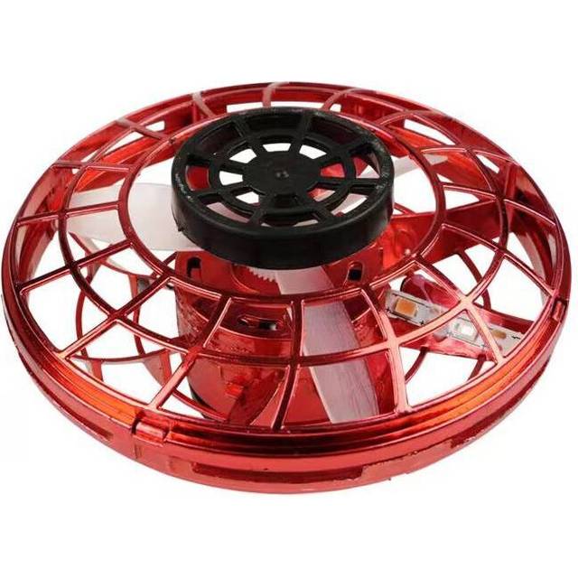 (Red) Flying Pro Ball Boomerang Fidget Spinner Toy Mini Drone Kids Gift Decompression