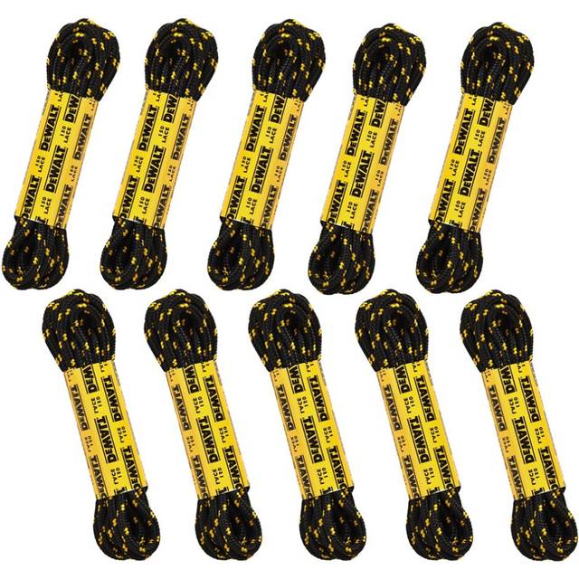 Boot Shoe Laces 150mm Polyester Cotton 10 Pairs - Dewalt