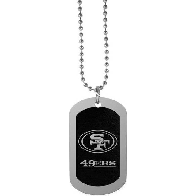 Siskiyou FTNB075 26 in. Unisex NFL San Francisco 49ers Chrome Tag Necklaces