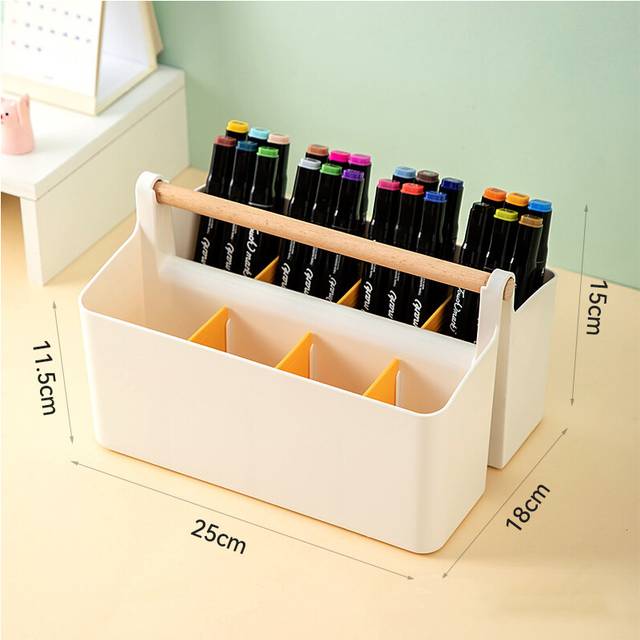 (B) Extra Large Desktop Organiser Children's Watercolour Marker Brush Pencil