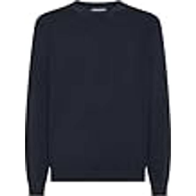 Sun68, Sweatshirts, male, Blue, M, Cotton Crepe Jumper