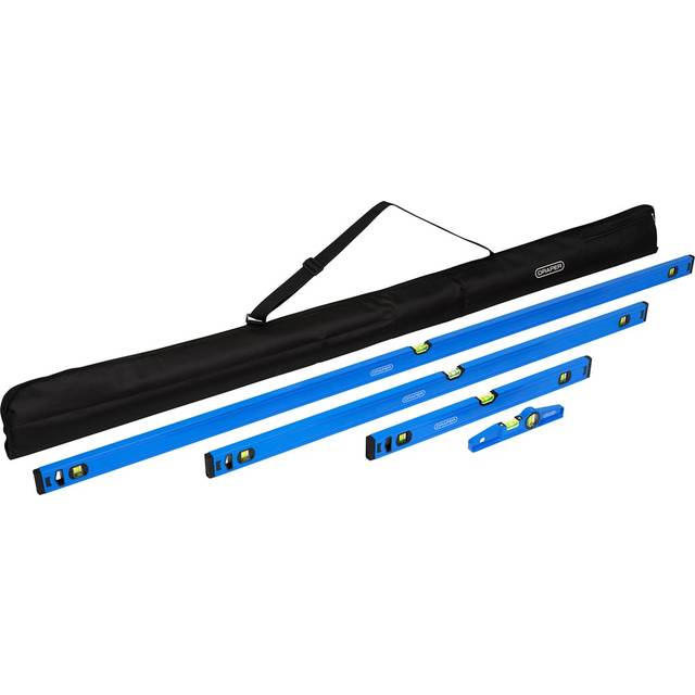 Draper 4 Piece Box and Torpedo Spirit Level Set - Multi - 1810 x 90 x 90cm