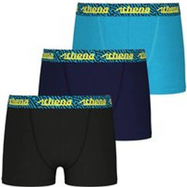 Pack of 3 Easy Fun Boxers - Black+Navy+Blue - 10Y (138CM)