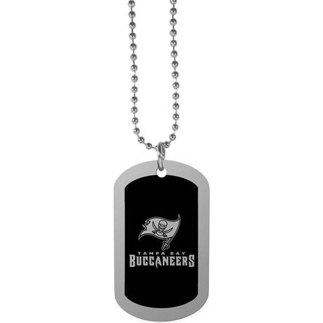 Siskiyou FTNB030 26 in. Unisex NFL Tampa Bay Buccaneers Chrome Tag Necklaces
