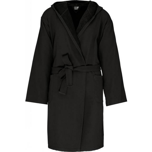 Hooded bathrobe Kariban Bio - Noir - S/M