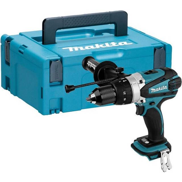 Makita - DHP458Z 18v Lithium Ion lxt Combi Hammer Drill + MakPac Case - Bare Unit