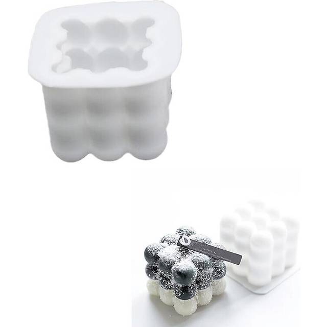 (As show, One size) DIY Christmas Candles Mould wax Candles Plaster Candle 3d Silicone Soap Molds SHYTMV