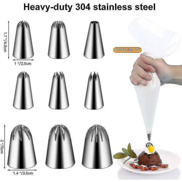 Piping Nozzle Set 22 Piece Piping Bag And Piping Nozzle Set Profession