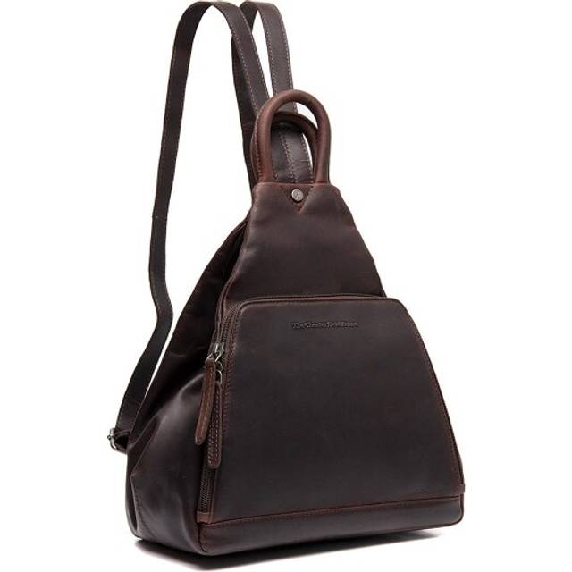 The Chesterfield Brand Wax Pull Up Cow Howard Backpack dark brown