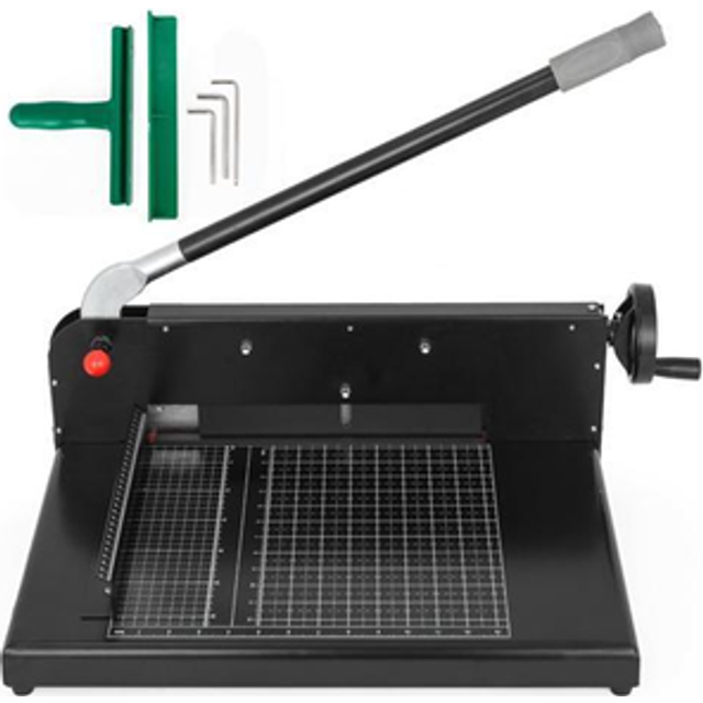 12" Width Manual Stack Paper Trimmer A4 Paper Cutter W/ Clamp & Safe Lock