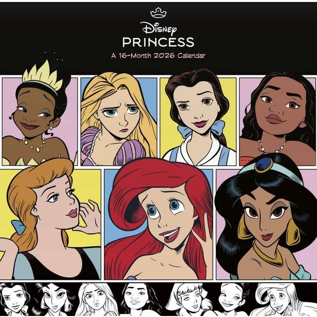 Disney Princess 2026 Mini Wall Calendar