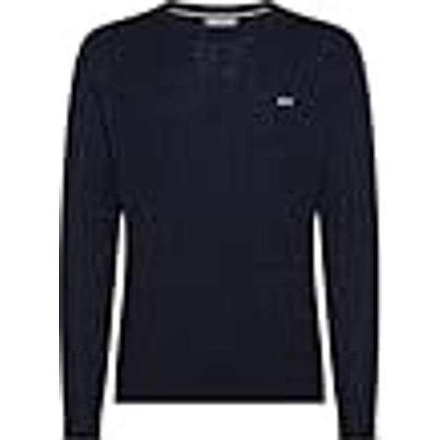 Sun68, Round-neck Knitwear, male, Blue, L, Cable Knit Jumper in Cotton