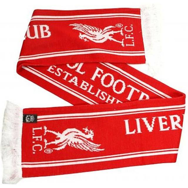 Liverpool Established 1892 Jacquard Knit Scarf Red White