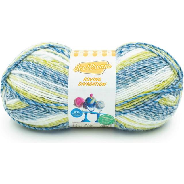 Lion Brand Yarn Ice Cream Roving Stripes Yarn  Razzles  1 Count Pack of 1