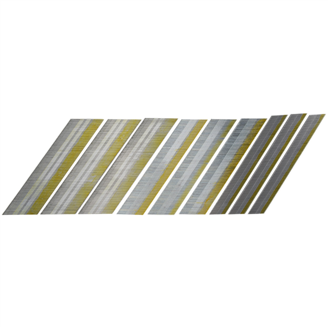 15 Gauge DA Angled Nails,34-Degree,900-Pack Galvanized Assorted Size