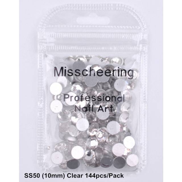 Crystal AB Clear Rhinestone Flat Back Loose Diamante Glass Gems Nail Art Craft
