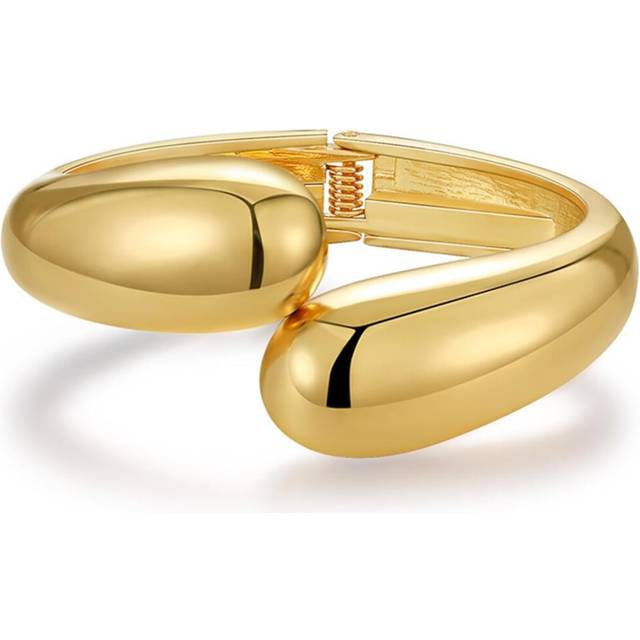 Gold Bangles Gold Cuff Bracelets for Women Non Tarnish Chunky Gold Trendy Jewelry Christmas Gifts Stocking Stuffers Gold Accessories