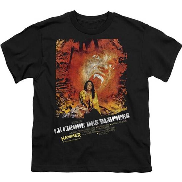 Trevco Sportswear HHOH10027-YT-2 Hammer House of Horror Le Cirque Youth Short Sleeve T-Shirt, Black - Medium