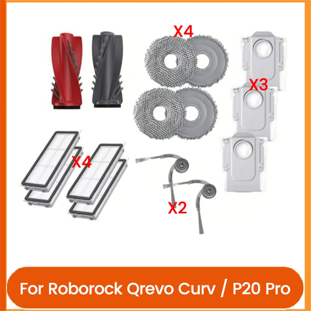 For Qrevo Curv /P20 Pro Robot Vacuum Attachments Parts