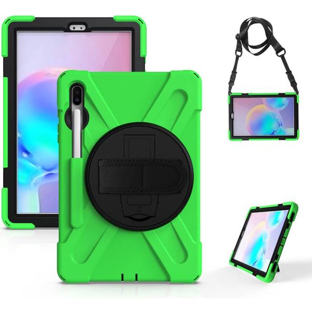 Samsung Galaxy Tab S6 X-Shape hållbart fodral - Grön