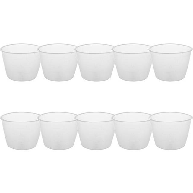 Plastic 120Ml Electric Cooker Rice Measuring Cup 10Pcs Clear White