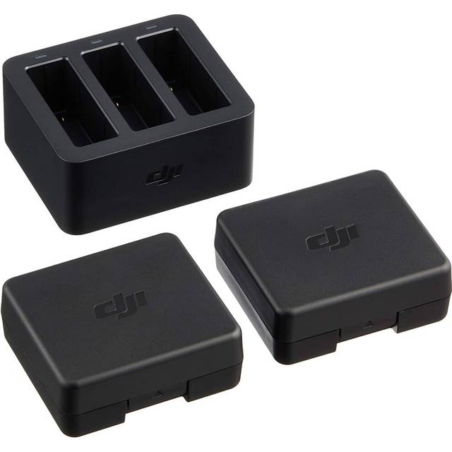 DJI Osmo Action Part 3 (UK Plug) - Charging Kit for DJI Batteries Osmo Action Camera, Kit Contains and Cha