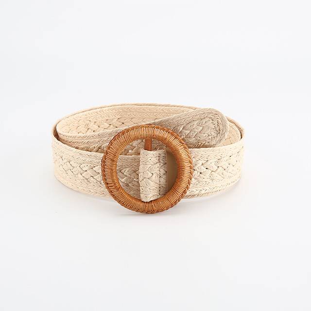 (Style A) Ethnic Design Classic Womens Belt With Circular Buckle Match