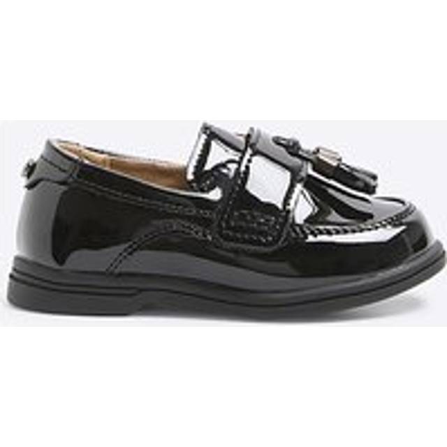 River Island Mini Boys Black Patent Tassel Loafers - c8