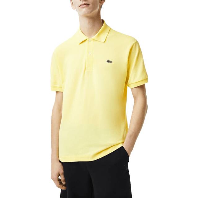 (Pastel Yellow, S) Lacoste L1212 Mens Polo Shirts Golf SportsÂTee