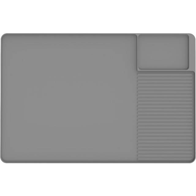 Silicone Coffee Mat 24x16In Bar with Detachable Dish Drying for Kitchen Countertops Accessories B