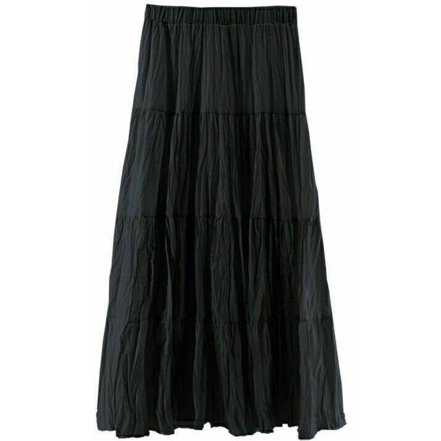 (  Black) Party Skirt Summer Bohemian Maxi New Hippie Long 8 10 12 14 16 18 20 22