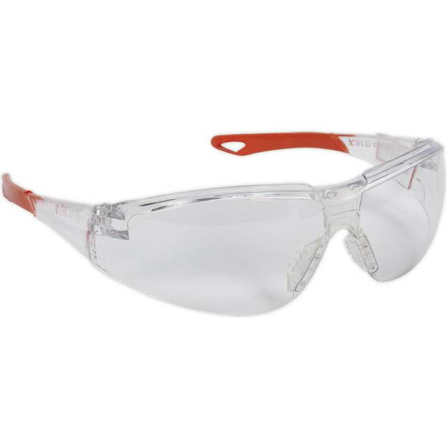Wraparound Safety Spectacles - Clear Anti Scratch Lens - Comfortable Fit