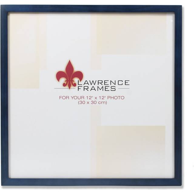 Lawrence Frames 755712 Blue Wood Picture Frame  12 by 12-Inch