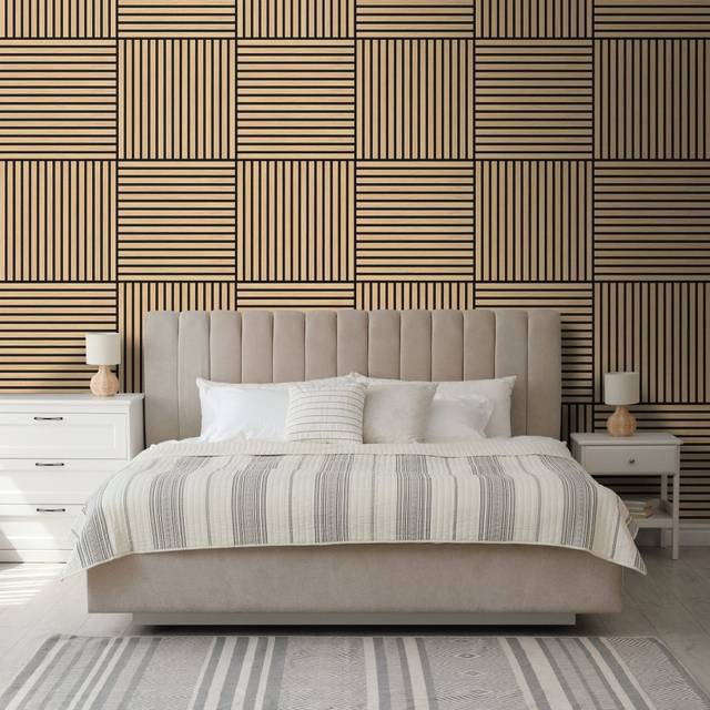 Liberty Oak - Elevation Acoustic Wall Panelling (342502) Size (Height x Width x Thickness): 600x600mm