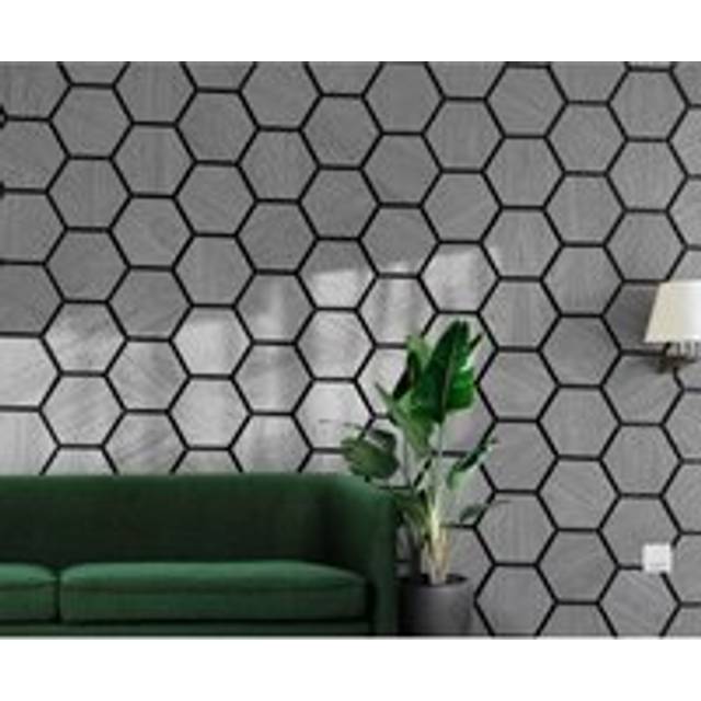 Acoustic Wall Hexagon Panels 570mm x 700mm - Grey