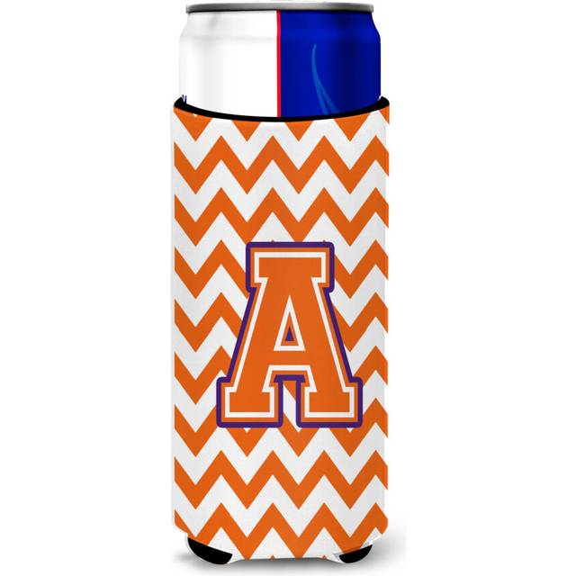 Letter A Chevron Orange and Regalia Ultra Beverage Insulators for slim cans CJ1062-AMUK