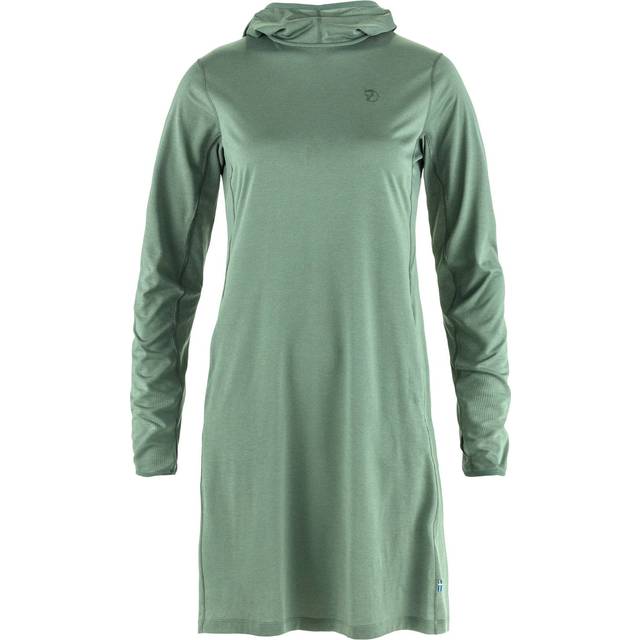 Fjällräven Women's Abisko Sun-Hoodie Dress Klänning Dam Storlek S Färg turkos