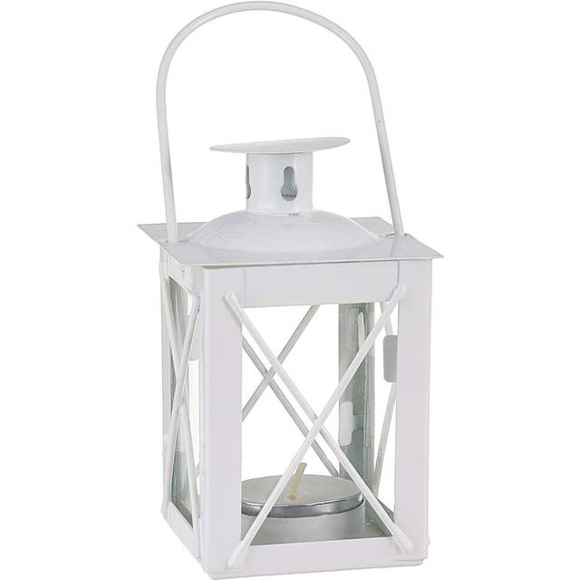 Kate Aspen Luminous Metal Mini Lanterns  Vintage Teal Light Candle Holders  White
